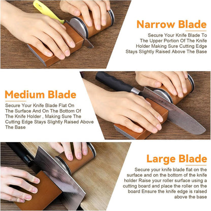 Rolling Knife Sharpener — Diamond Magnetic Guide 6