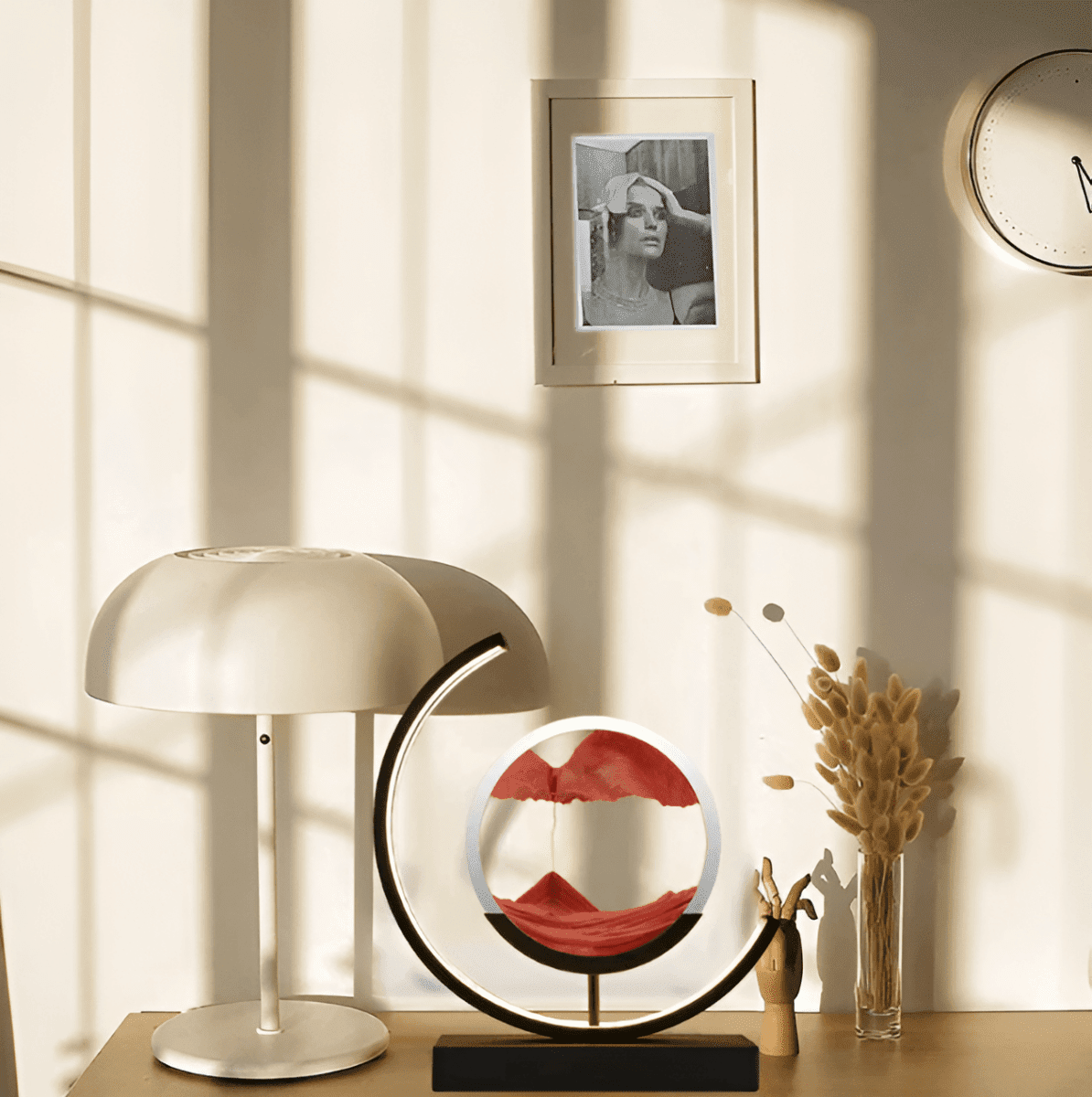 Sand Glow LED Floor Lamp — Dimmable 3 Light Tones 4