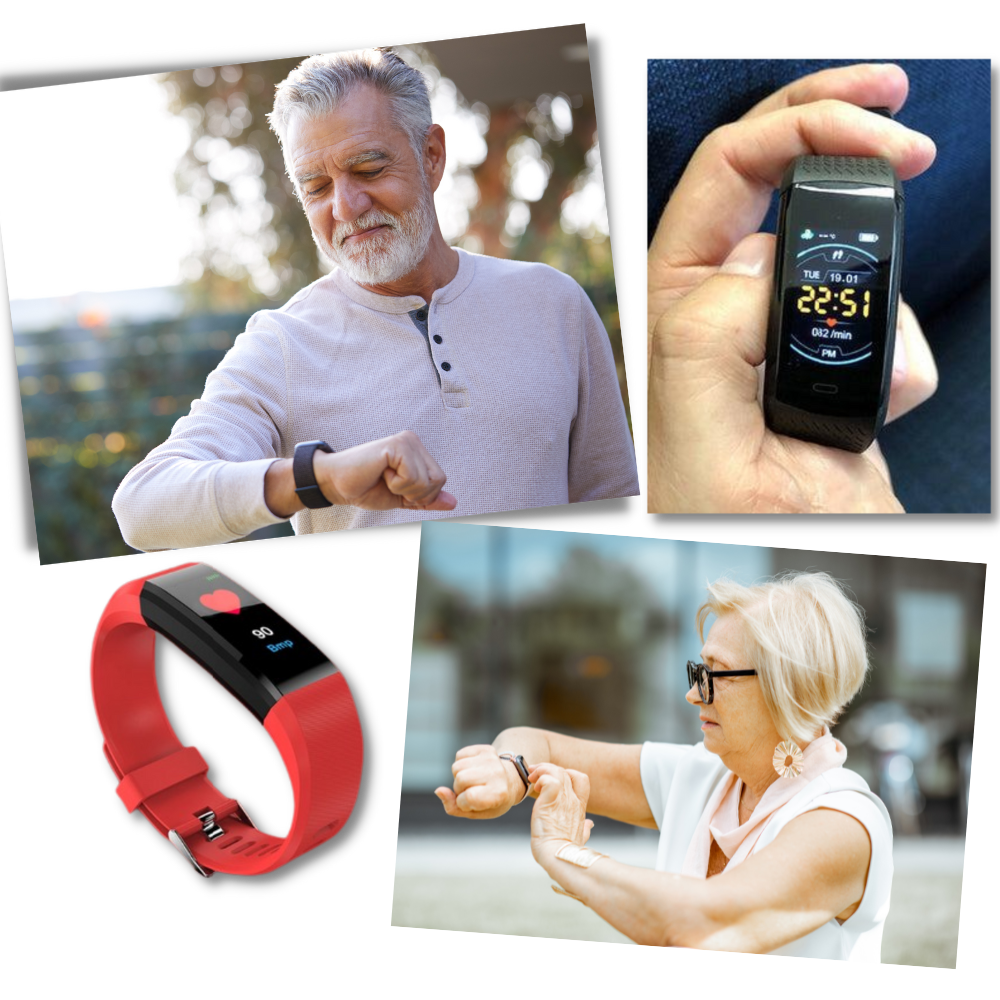 Senior Smartwatch — Heart Rate & Blood Pressure Tracking 4