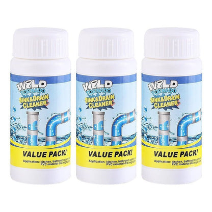 Drain Cleaner Powder — Unclog Pipes and Stop Odors