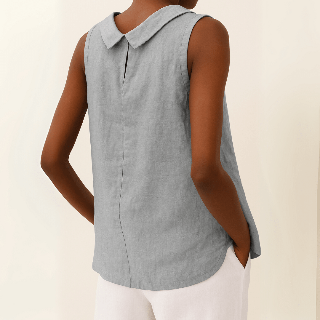 Sleeveless Roll-Neck Top — Elegant Flattering Fit 2