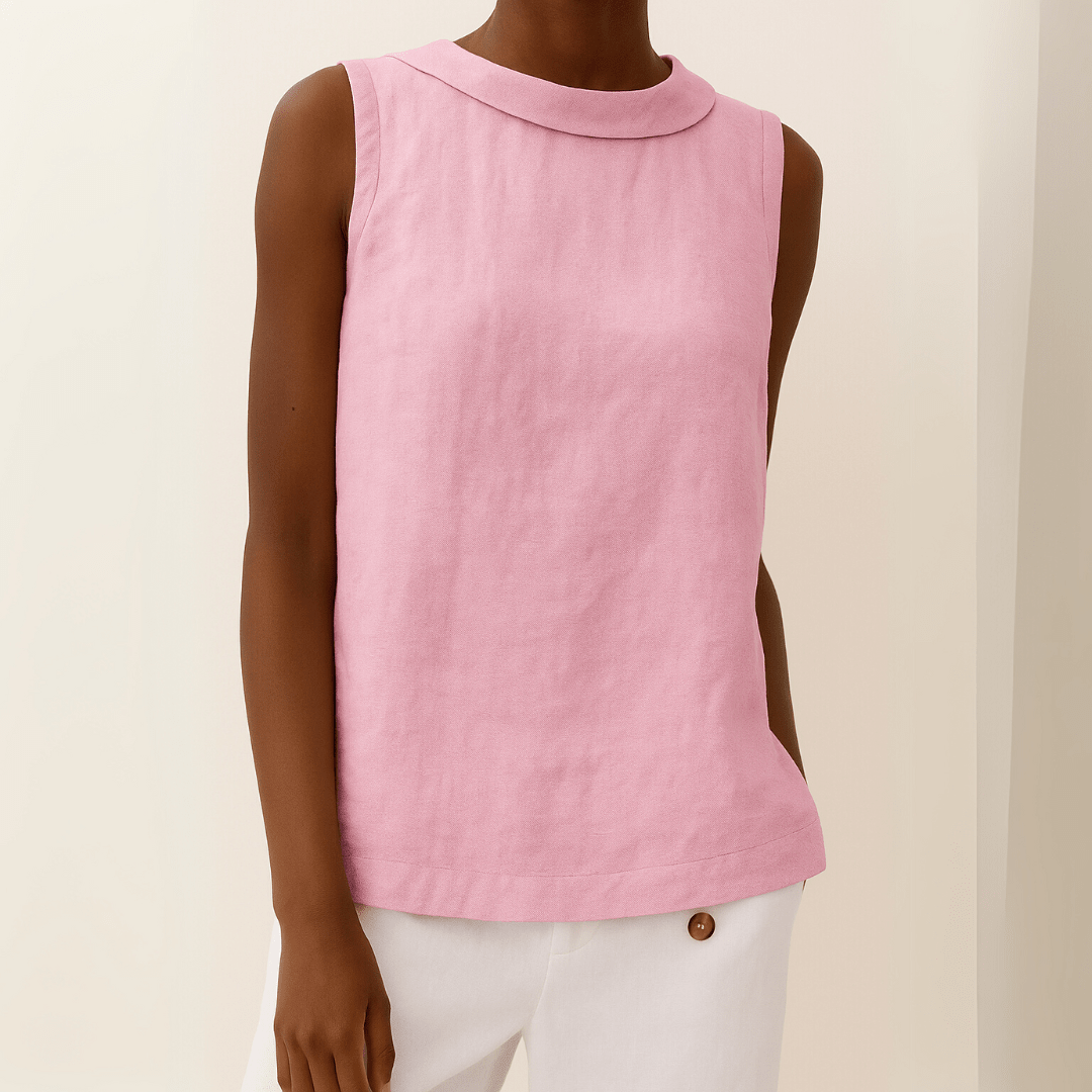 Sleeveless Roll-Neck Top — Elegant Flattering Fit 7