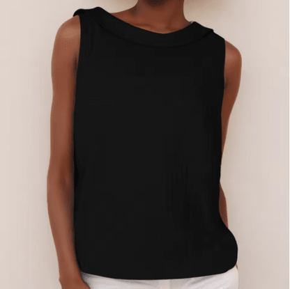 Sleeveless Roll-Neck Top — Elegant Flattering Fit 8