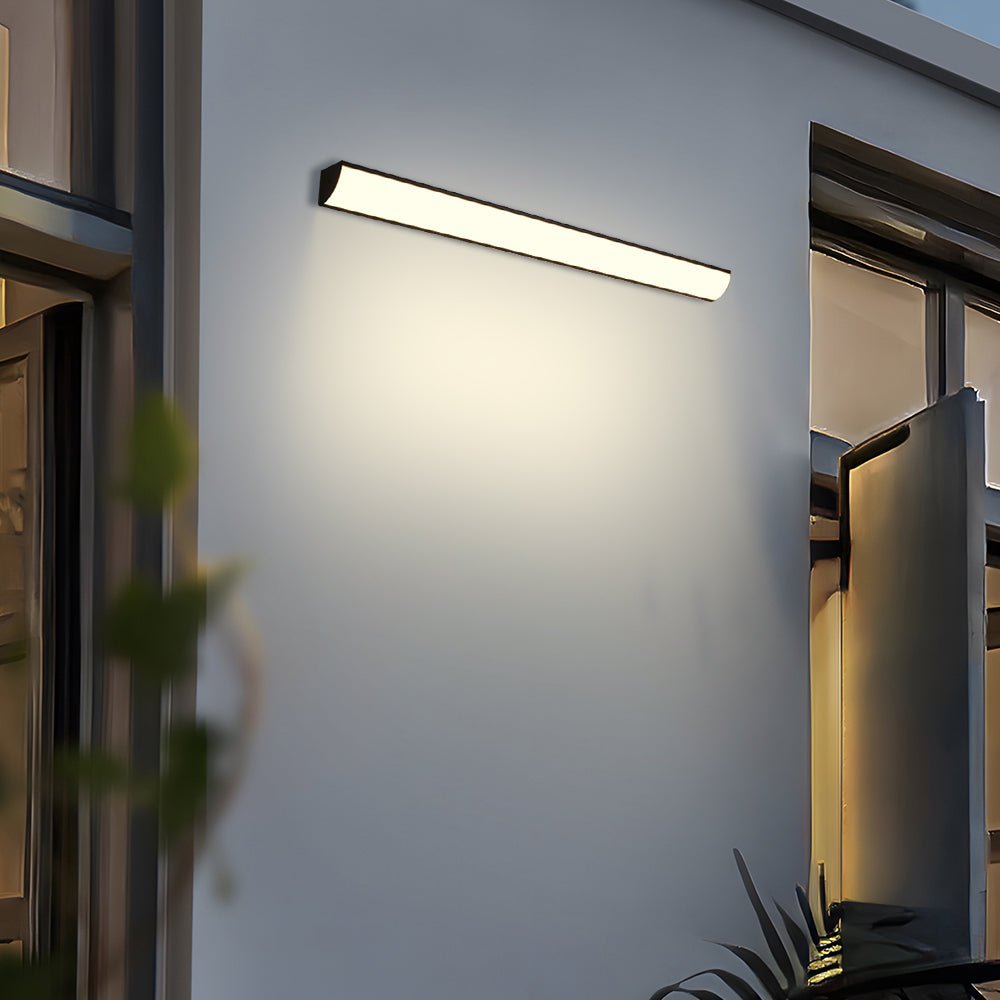 Slim LED Outdoor Wall Light — IP65 Weatherproof 12