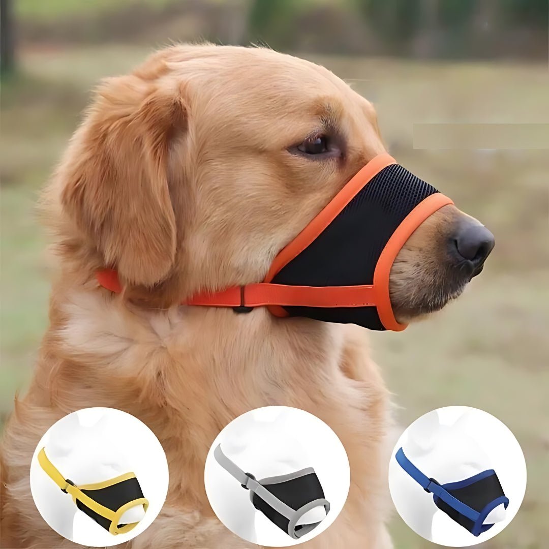 Soft Mesh Dog Muzzle — Breathable & Adjustable Fit 1