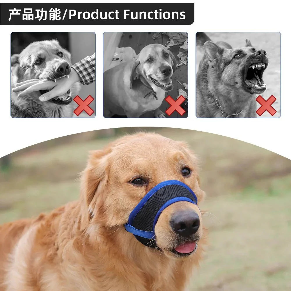 Soft Mesh Dog Muzzle — Breathable & Adjustable Fit 10