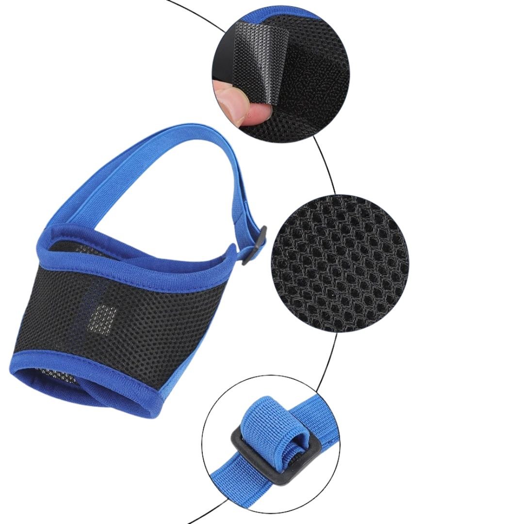 Soft Mesh Dog Muzzle — Breathable & Adjustable Fit 16