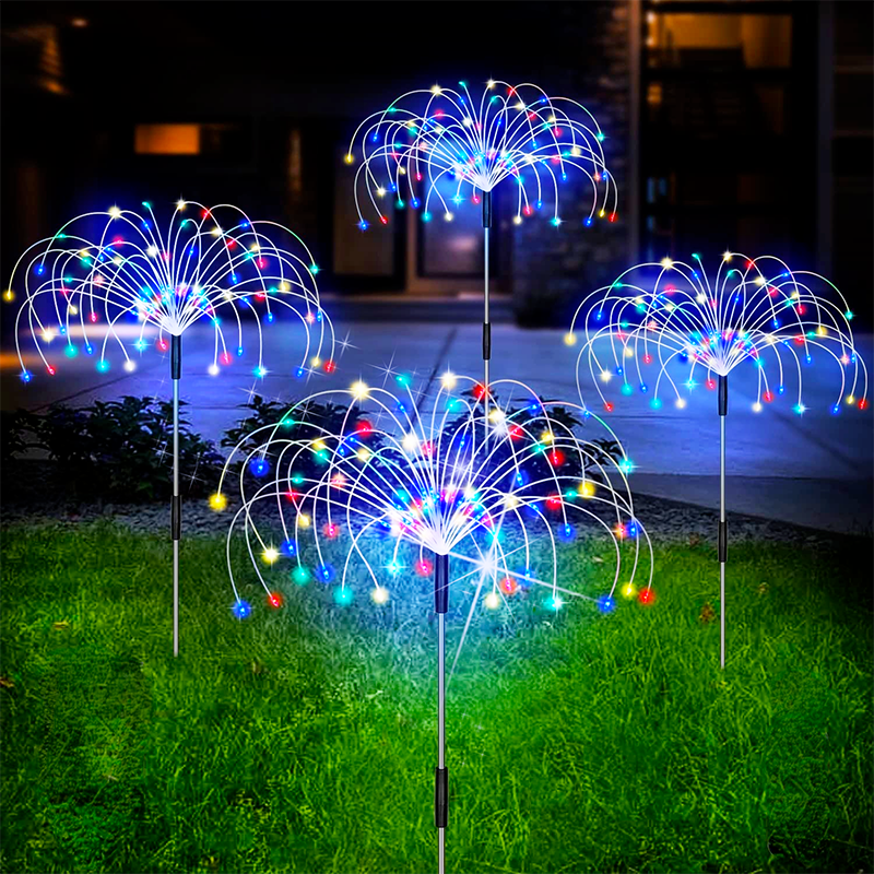 Solar Firework Garden Light — Waterproof 120-LED Display 1