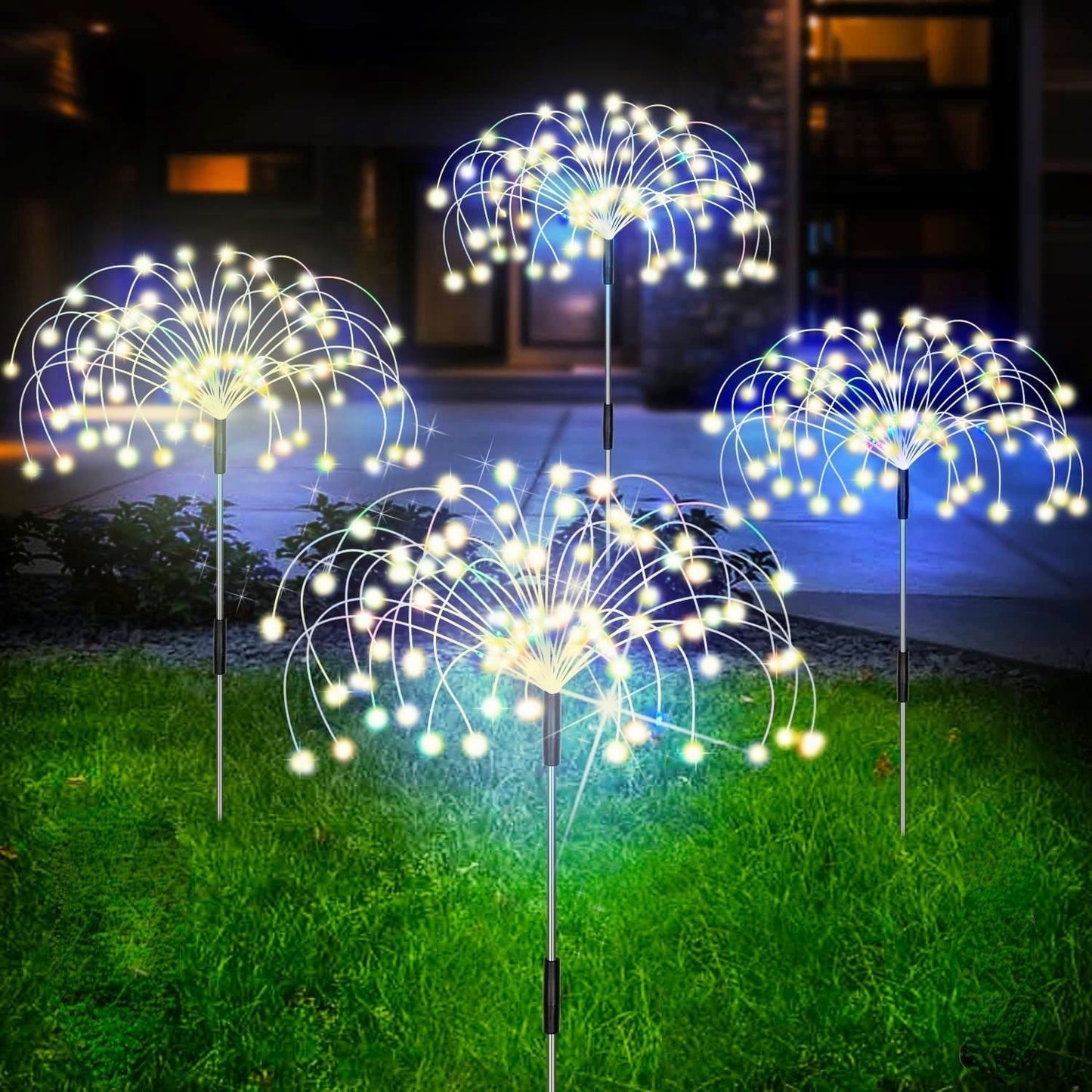 Solar Firework Garden Light — Waterproof 120-LED Display 3