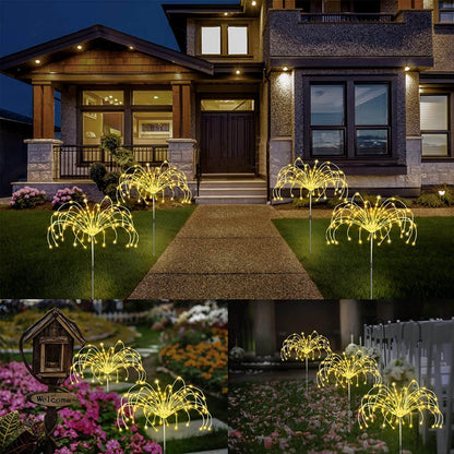 Solar Firework Garden Light — Waterproof 120-LED Display 7