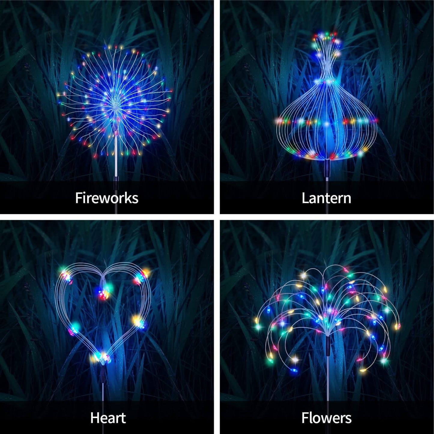 Solar Firework Garden Light — Waterproof 120-LED Display 9
