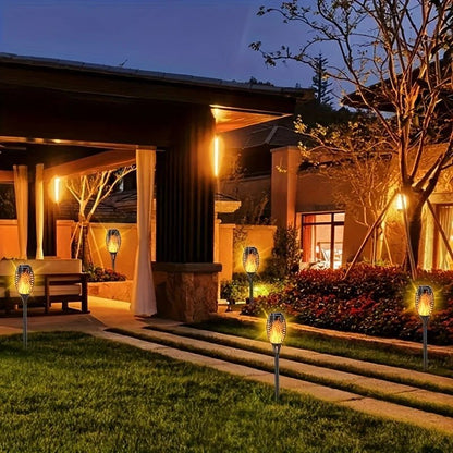 Solar Garden Flame Lights With Flickering Glow 7