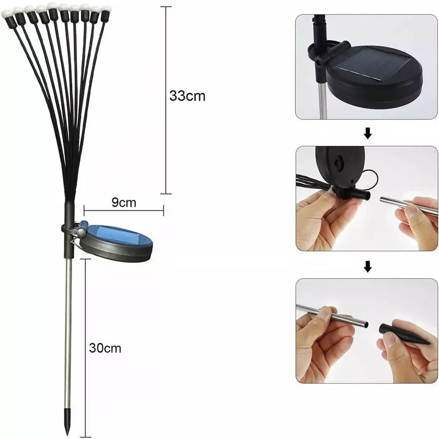 Solar Garden LED Lamp — Warm Eco Firefly Lighting 3