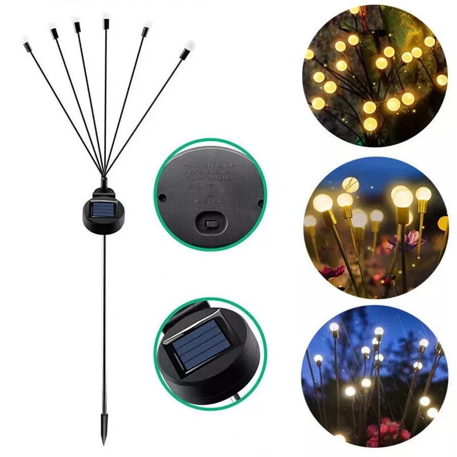 Solar Garden LED Lamp — Warm Eco Firefly Lighting 4