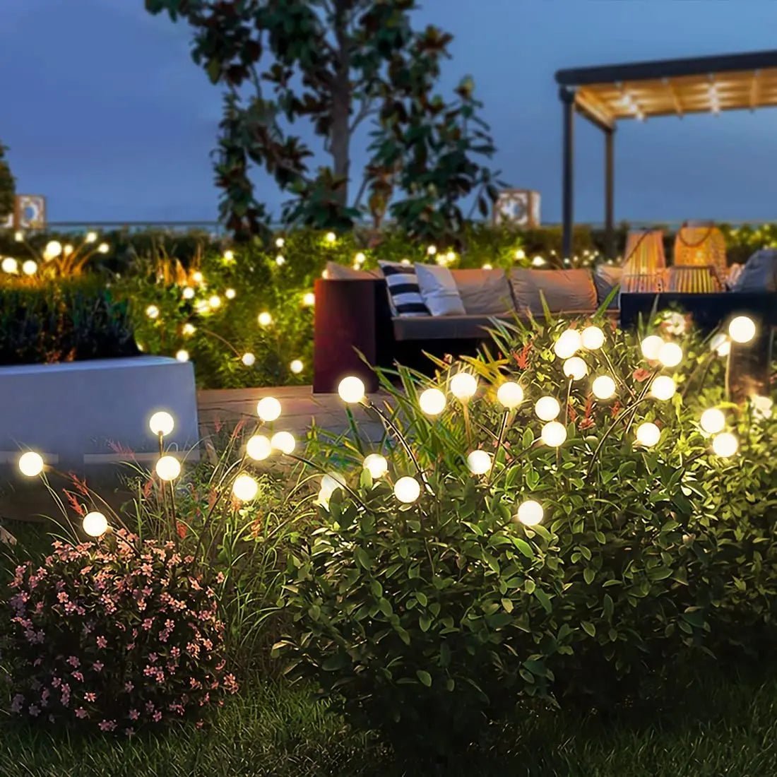 Solar Garden LED Lamp — Warm Eco Firefly Lighting 6