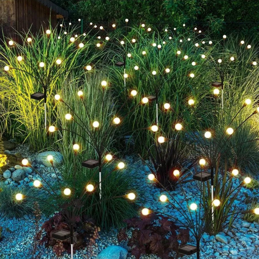 Solar Garden LED Lamp — Warm Eco Firefly Lighting 7