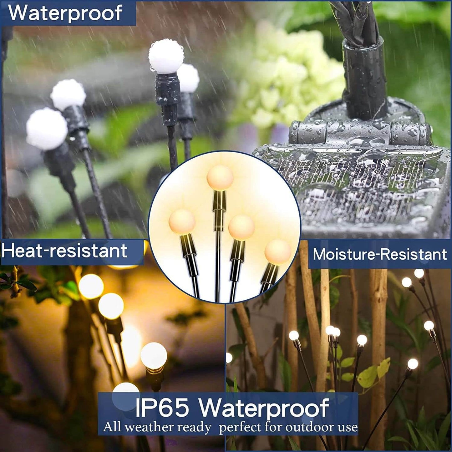 Solar Garden LED Light With Auto Dusk Sensor 5