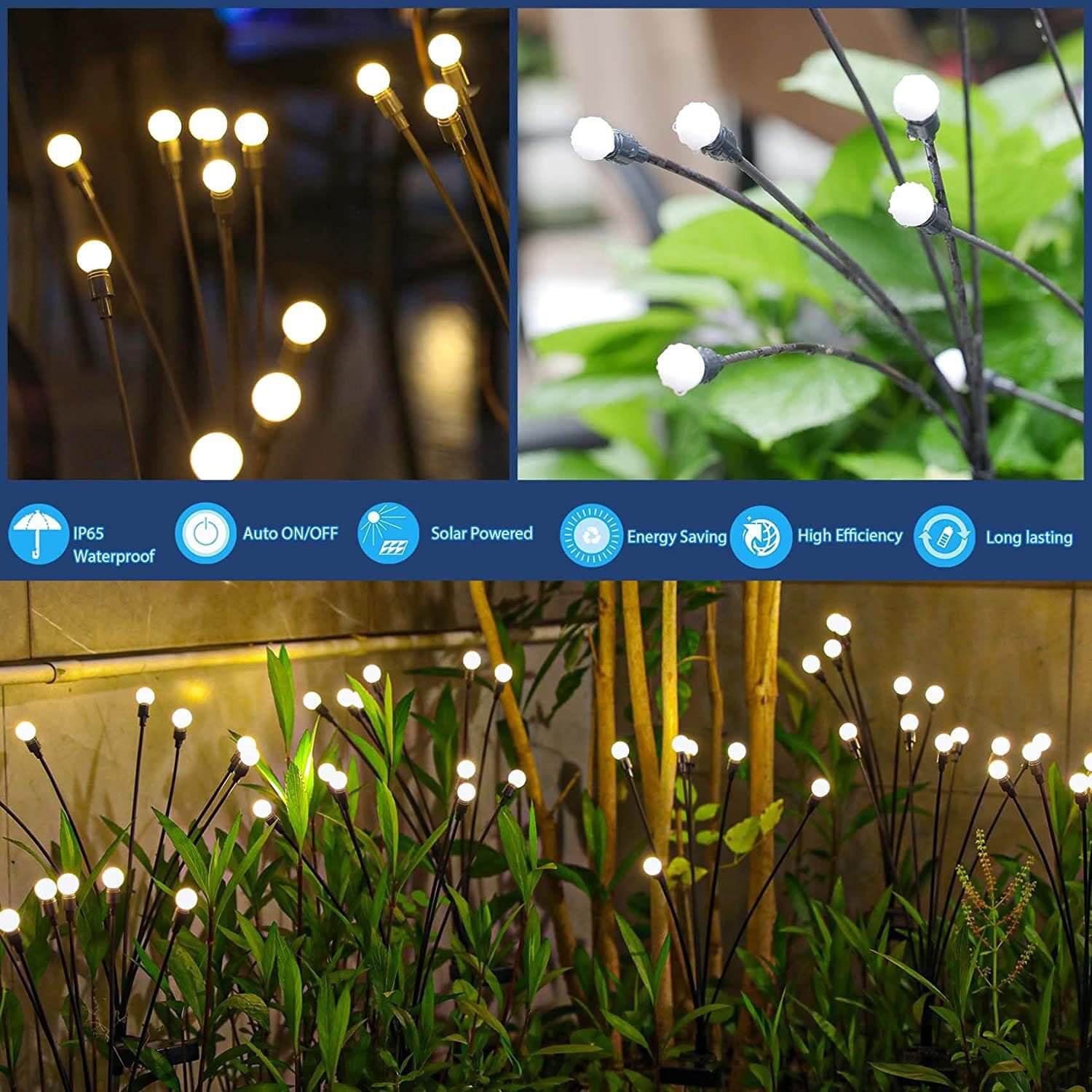 Solar Garden LED Light With Auto Dusk Sensor 6