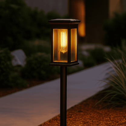 Solar Garden Lights — Warm White LED Outdoor Pathway 1
