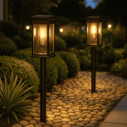 Solar Garden Lights — Warm White LED Outdoor Pathway 2