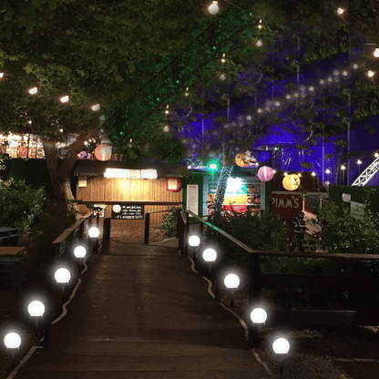 Solar Garden Lights — Waterproof LED Globe Set 7