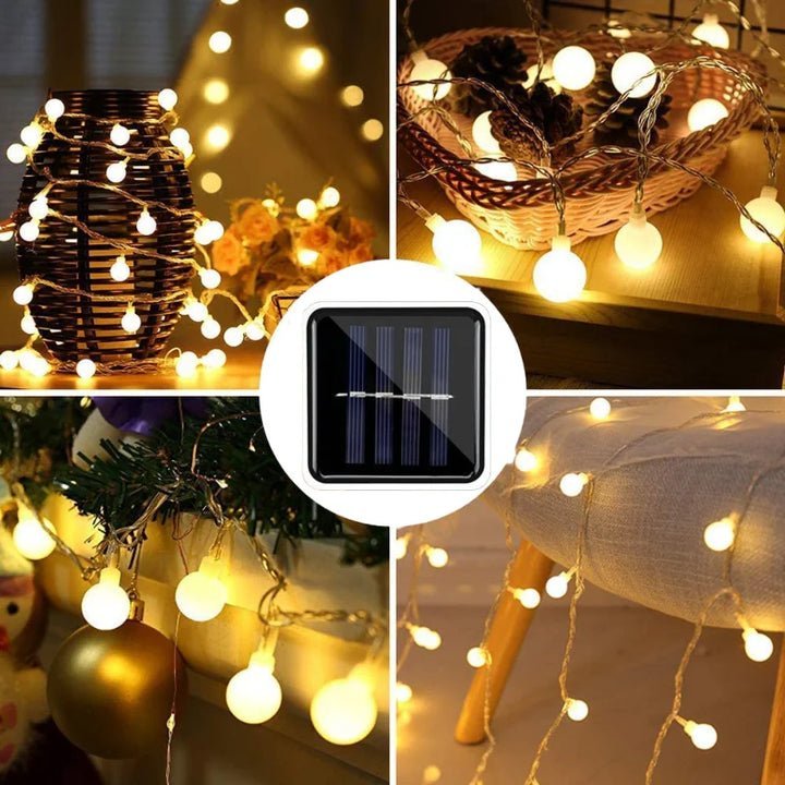 Solar Garden String Lights — Weatherproof LED Chain 10