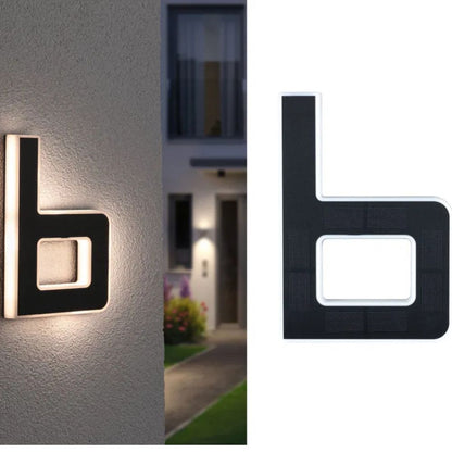 Solar Illuminated House Number With Dusk Sensor 11