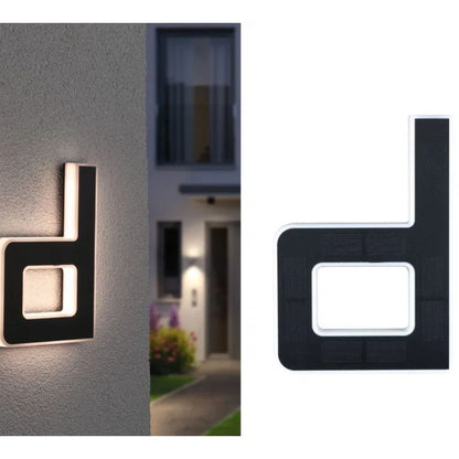 Solar Illuminated House Number With Dusk Sensor 13