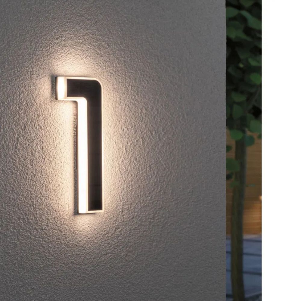 Solar Illuminated House Number With Dusk Sensor 2