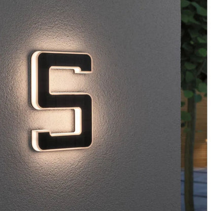 Solar Illuminated House Number With Dusk Sensor 6