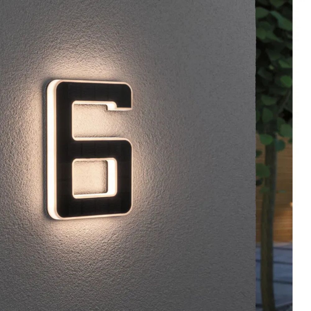 Solar Illuminated House Number With Dusk Sensor 7