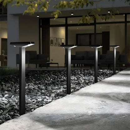 Solar LED Garden Lights Set of 4 — T-Shaped Pathway Lamps 2