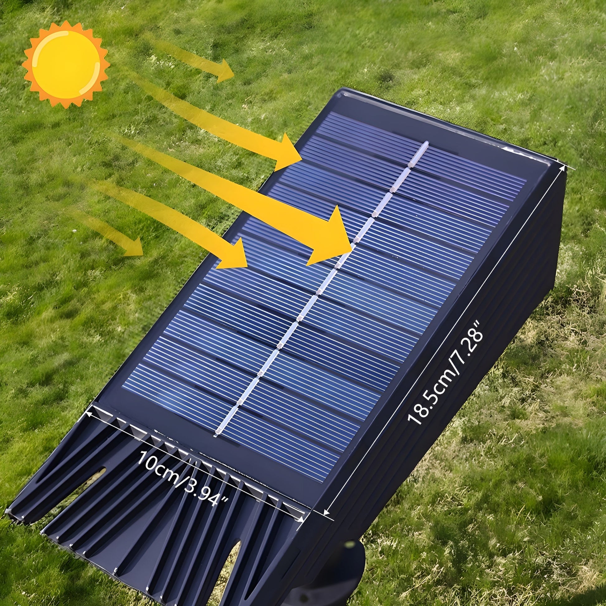Solar LED Garden Spotlight — Adjustable Head & RGB 8