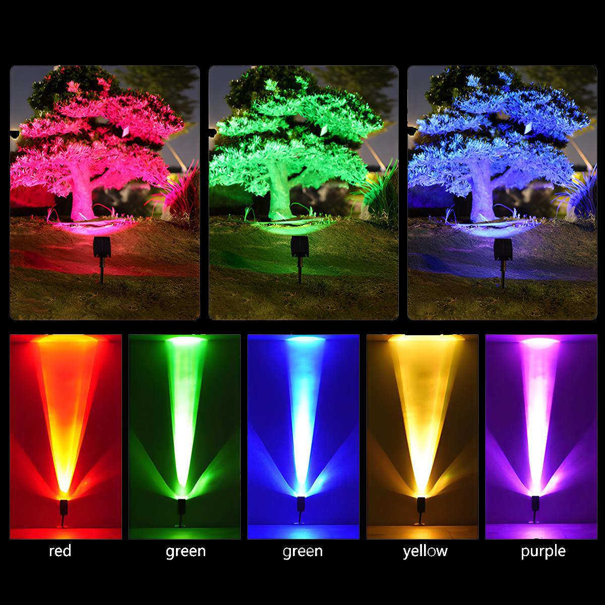 Solar LED Spotlight — Waterproof Multi-Zoom Garden 4