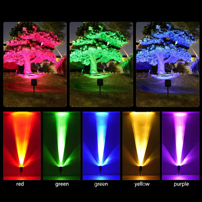 Solar LED Spotlight — Waterproof Multi-Zoom Garden 4