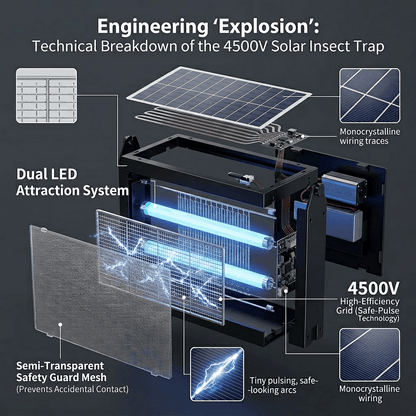 Solar Mosquito Trap — Outdoor, 325 m² Coverage 9