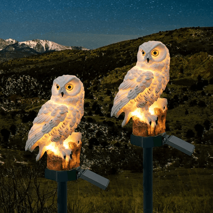 Solar Owl Garden Light — Charming Outdoor Glow 2
