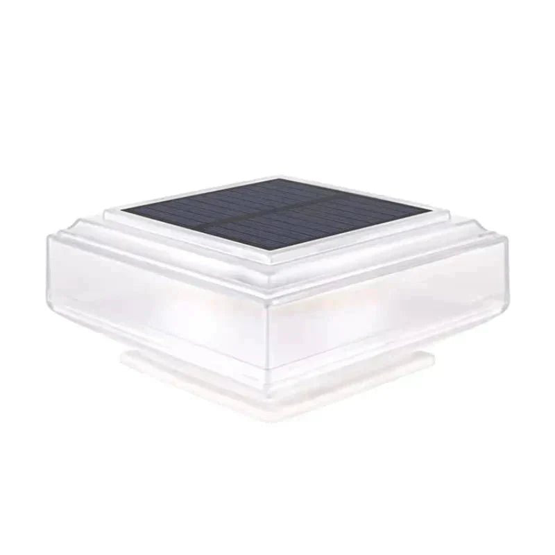 Solar Pillar Lamp — Warm White LED for Garden 2