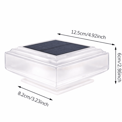 Solar Pillar Lamp — Warm White LED for Garden 5