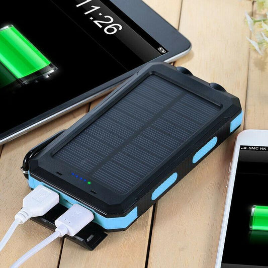 Solar Power Bank 20000mAh — Dual USB & LED 1