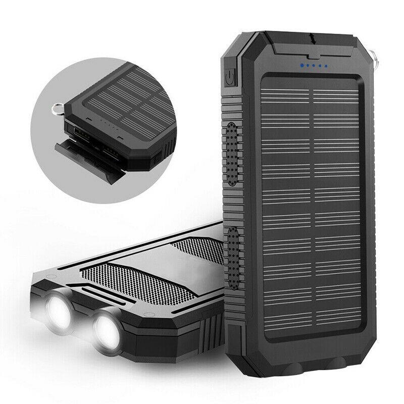Solar Power Bank 20000mAh — Dual USB & LED 9