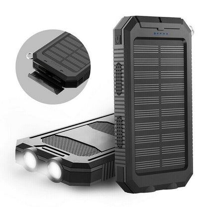 Solar Power Bank 20000mAh — Dual USB & LED 9