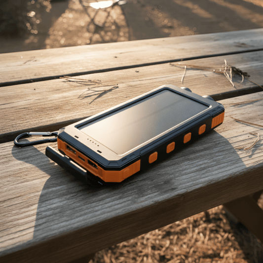 Solar Power Bank 20000mAh with LED Torch & Compass 1