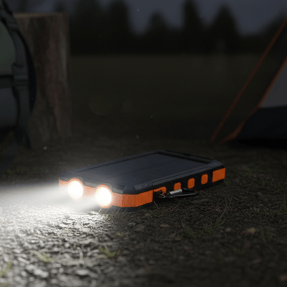 Solar Power Bank 20000mAh with LED Torch & Compass 14