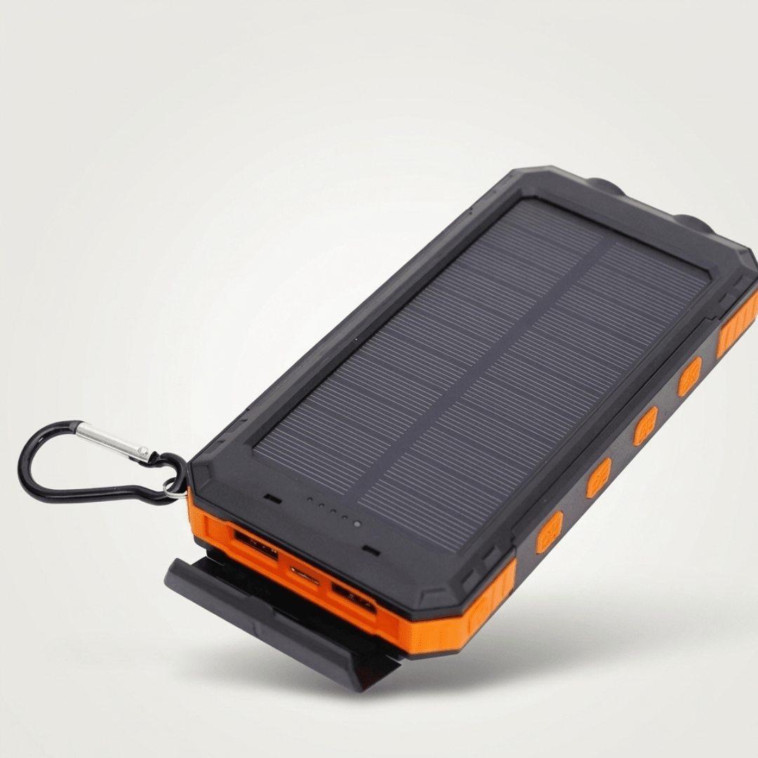 Solar Power Bank 20000mAh with LED Torch & Compass 9