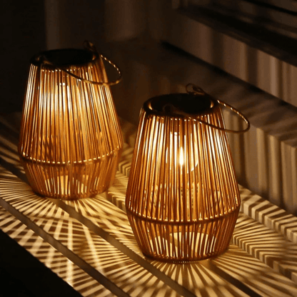 Solar Rattan Lantern — Cordless Outdoor Garden Light 5