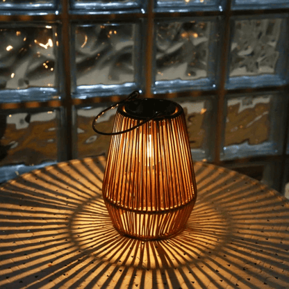 Solar Rattan Lantern — Cordless Outdoor Garden Light 6