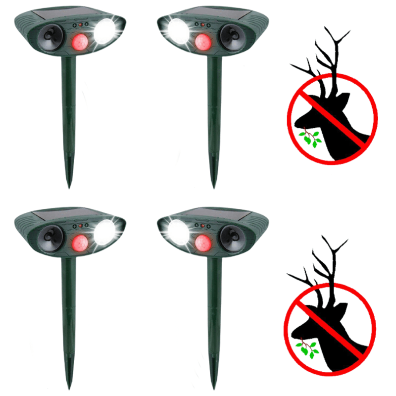 Solar Ultrasonic Deer Repellent — Covers 2425 sq ft 1
