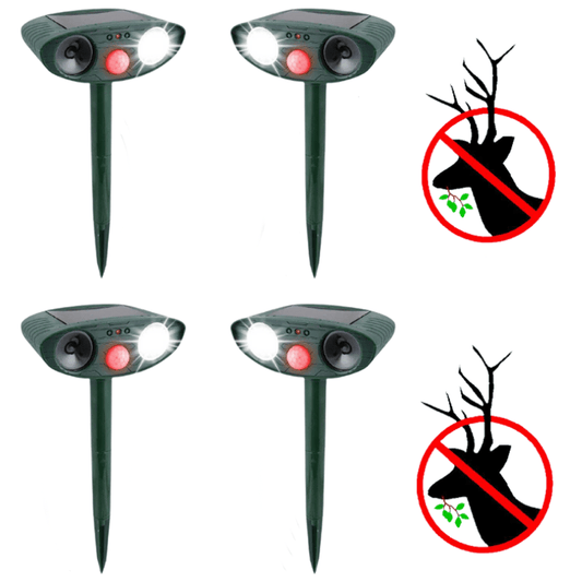 Solar Ultrasonic Deer Repellent — Covers 2425 sq ft 1
