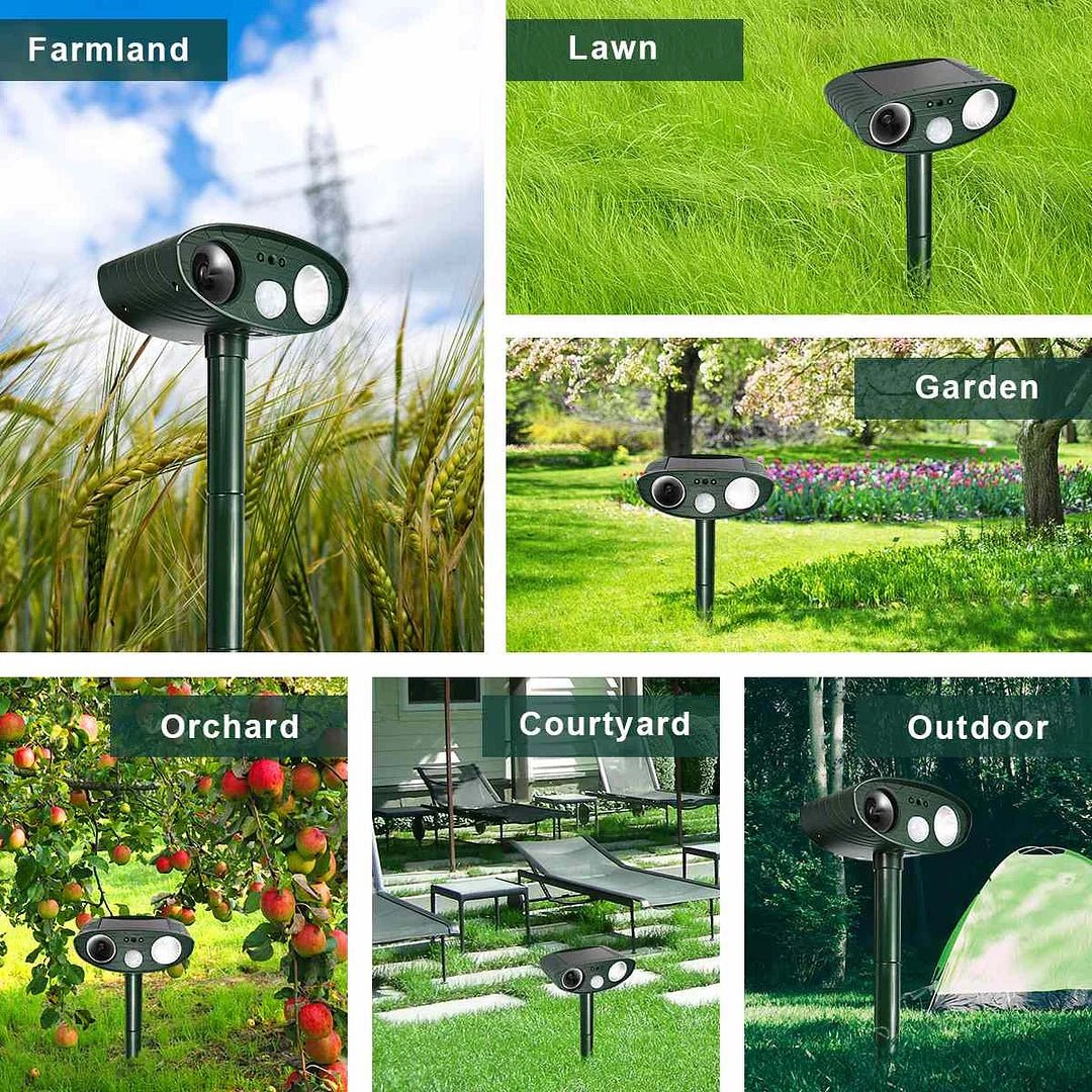 Solar Ultrasonic Deer Repellent — Covers 2425 sq ft 4